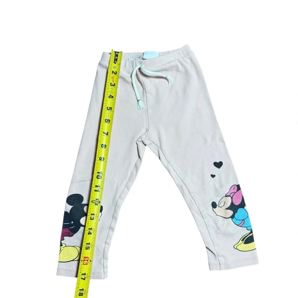 Zara Disney Baby Mickey Minnie Mouse Jogger Sweatpants Pink 2T